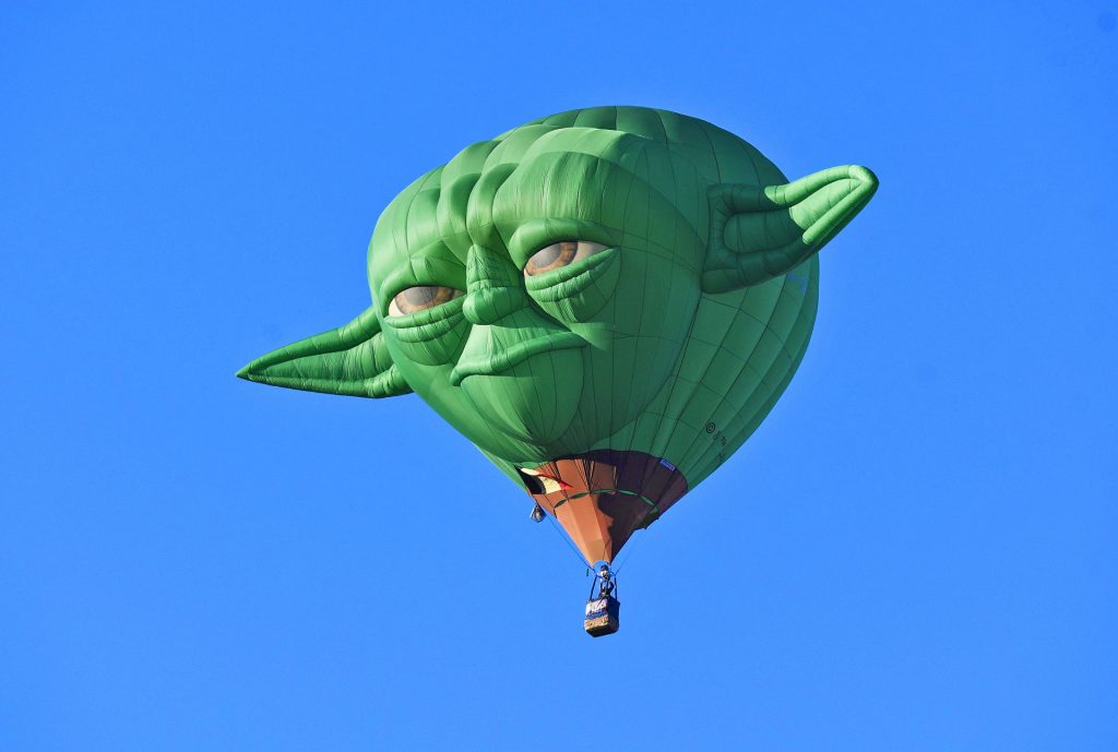 Yoda hot air balloon